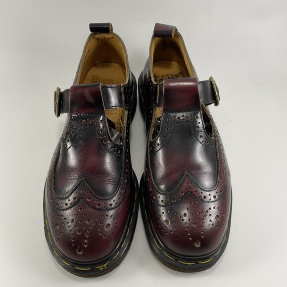 Dr. Martens Docs Vintage 8142 Wingtip T-Strap Mary Janes UK Size 6, US Size 8 - Picture 3 of 9